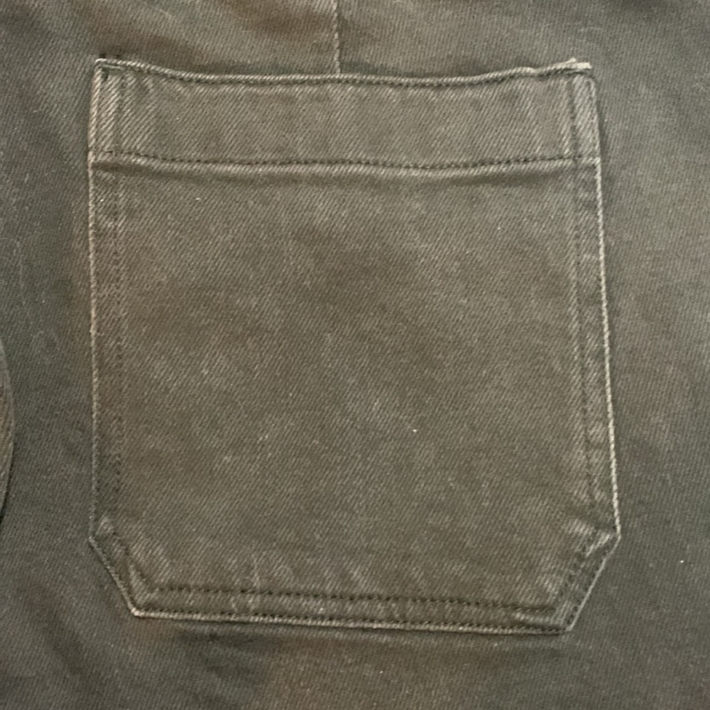 Lauren Ralph Lauren Women Cropped Straight Wide Leg Stretch Jeans 16 Black - Picture 7 of 14